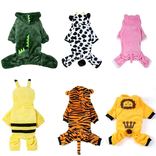 Pijama acogedor de forro polar para mascotas